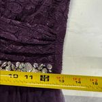 Deb Plum Purple Mini Dress lace tulle rhinestones open back 5 formal HOCO party Size undefined Photo 12