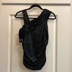 Grass Collection NWT!  Black Sleeveless Ruched Top - size M Photo 2