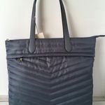 Quilted Tote Bag Gray Photo 0