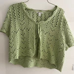 Versona  Green Crochet Cardigan  Photo 0