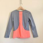 Champion Gray Orange Duo Dry + Crewneck Long Sleeves Athletic Top Small Photo 6