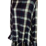 Elan  oversized ruffled flannel shirt Photo 0