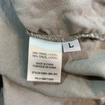 Cloth & Stone Split Back Button Down Shirt Women Large Minimalist Basics Neutral Tan Photo 4