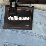 Dollhouse Size 24W Distressed With Holes Rolled Cuff Hem Light Wash Deni… Photo 6