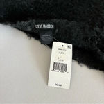 Steve Madden Tie Dyed Scarf Fringe Super Soft Long Scarf Black Gray Fleece Photo 2