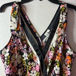 Joie Floral Tie Shoulder Wrap Front Cropped Tank Top M Photo 9