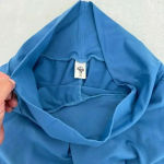 prAna  Blue Flare Leg Open Slit Yoga Pants Women’s Size Medium Photo 4