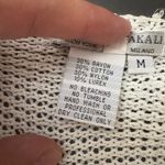 Alberto Makali Cream Open Knit Blouse with Sequins Photo 8