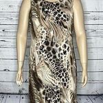 Effortless Style by Citiknits NWOT Size XL Neutral Color Animal Print Tank Dress Photo 0