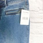 Free People  Blue Jet Skinny Jean With Exposed Zipper Photo 1
