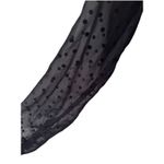 ZARA  Woman Black Sheer Polka Dot Button-Down Blouse Small Witchy Whimsigoth Edgy Photo 1