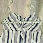 Lottie Moss  Striped Casual Mini Dress Cutout Tie Front Sleeveless Rayon Size M Photo 5