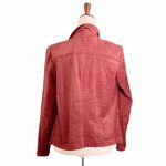 BB Dakota Wade Faux Suede Open Front Lagenlook Jacket Cinnamon Rust Size Medium Photo 2