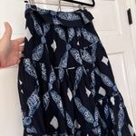 Ulla Johnson Eiko Skirt Indigo Size 2 Diamond Shibori Print Cotton Poplin Blue Photo 8