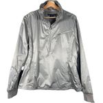 Ralph Lauren Golf Women’s XL Silver Popover 1/2 Zip Windbreaker Jacket‎ Vented Photo 0