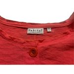 Habitat  blouse dark pink button front sz Large Photo 2