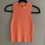 frame denim  Orange Sleeveless Tank Top Photo 3