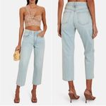 SLVRLAKE Sophie Crop Straight Leg Light Blue Love Song Jeans Size 27 Photo 1