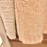 Sundance Wool Mohair Patchwork Asymmetrical Chunky Sweater Pink Cream XS Photo 3