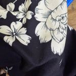 Johnny Was  Active Top Womens XS Black Floral Boho Tie Run Jog Workout Gym Train Photo 9