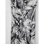 Hula Honey Womens Dress Medium Gray White Tie Dye Strapless Maxi Summer Beach Photo 11