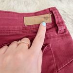 Ymi Wanna Betta Butt Maroon Burgundy Twill Butt Lift Short Shorts Size 7 Photo 7