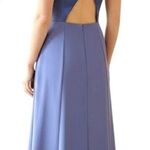 DKNY  Cross Back Scuba Crepe Gown 2 New Periwinkle Blue Formal Dress Black Tie Photo 1