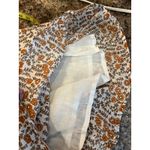 Daughters of India NEW Binita Mini Dress Apricot Color Size Large Orange White Photo 12