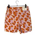 ZARA  The 90s Purple & Orange Poppy Floral High Rise Denim Shorts 2 Photo 1