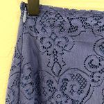 For Love & Lemons  Midnight Blue Lace Mini Skirt Size Small Photo 5
