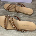 Madden Girl Candy Studded Slide Sandals Tan Size 6.5 Photo 1