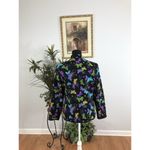 Requirements Vintage Style Y2K Butterfly Full Zipper Front Quilted Jacket Pocket Photo 3