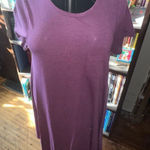 LuLaRoe  purple loungewear M knit Carly Swing Dress Photo 0