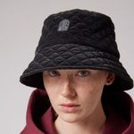 Free People NWT x Parajumpers Quilted Puffer Bucket Hat in Black Photo 1