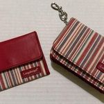 Longaberger Homestead Market Stripe Wallet Purse Coin Pouch & CCard Case NWOT Photo 0