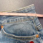 Highline Collective Denim Floral Embroidered Mini Skirt Photo 5