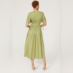 MISA Los Angeles Rtr sz small 4/6 Smocked Waist Marianna Dress green midi a-line Photo 1