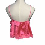 Victoria's Secret Victoria Secret Babydoll Lingerie Top Teddy Satin Hot Pink Lace Medium Photo 1