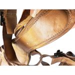 Donald J Pliner Panther Hair Calf Wrap Kitten Heel Buckle Sandal 6.5 Mobwife Brown Photo 6