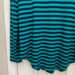 Lou & grey  Signature Soft Ribbed Jersey Striped Shirttail Top Photo 4