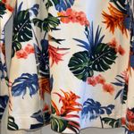 Tommy Bahama  
3/4” ZIP NECK CLOSURE SIZE XL
WHITE BACKGROUND COLORFUL FLORAL TOP Photo 2