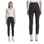 Rag and Bone SIMONE SKINNY PANTS BACK ZIPPER BLACK FLAT FRONT Size 6 Photo 1
