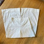 Free People Helena Eyelet Wide Leg Pants Womens 0 White Photo 9