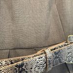 Antonio Melani  Taupe Midi Dress with Patterned Belt Photo 4