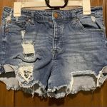Elan Distressed Denim Women's Shorts Photo 0