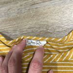 Olivia Rae Yellow Striped Long Sleeve Top with corner tie Photo 1