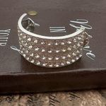 Rhinestone Brooch Pin Silver Sparkly Statement Prom Y2K Style Coquette Photo 2