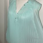 Attention Light green two piece pleated Top. Size M Photo 1