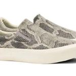 Seavees Hawthorne Slip-On Sneaker Snakeskin Mercury Textured Cotton 7.5 Photo 0