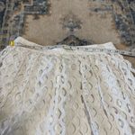 Anthropologie  Eclipse Eyelet Skirt white Size 4 Photo 5